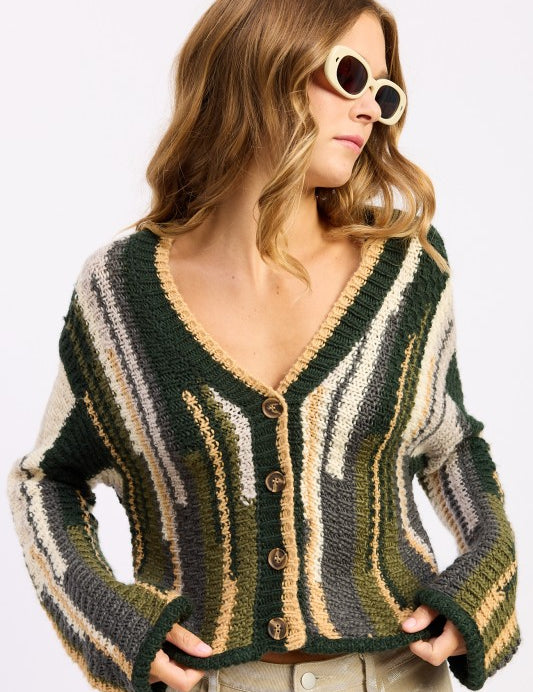 Color Mix Cardigan Top | Cardigans Daverri Fashions