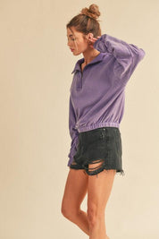 Jamila Half Zip Pullover | Sweatshirts Daverri Fashions