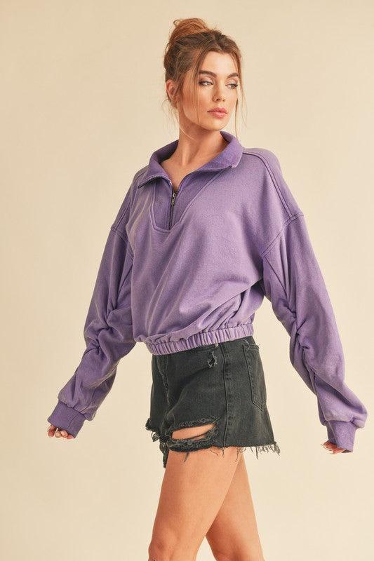 Jamila Half Zip Pullover | Sweatshirts Daverri Fashions