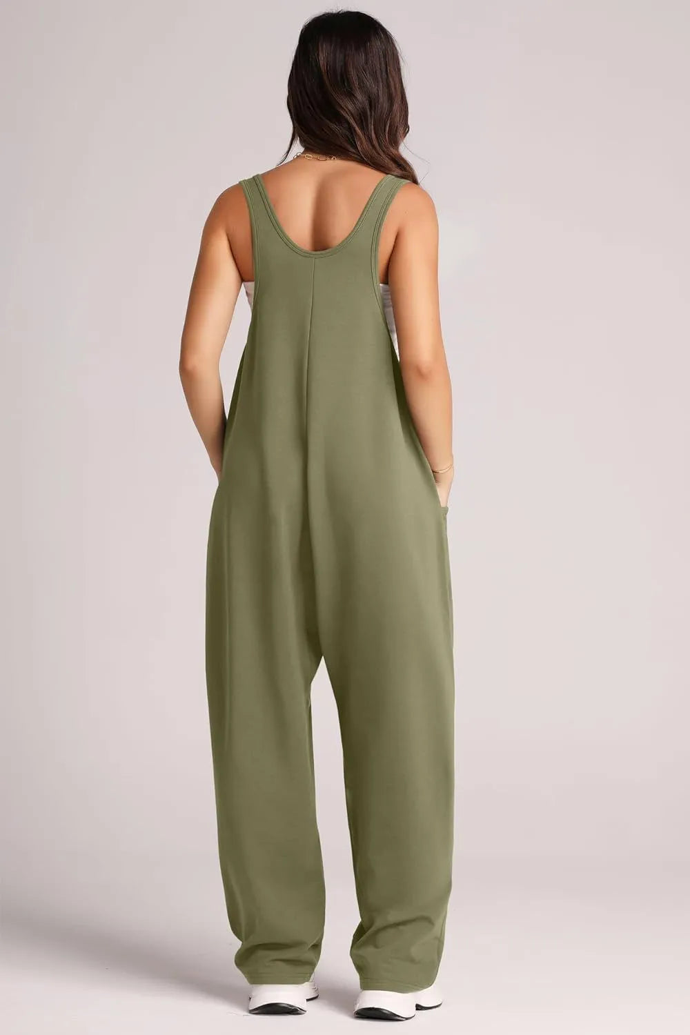 Lovelet V-Neck Wide Strap Overalls | Overalls Daverri Fashions