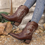 Sami Western Cowboy Boots with Embroidered Design | Boots Daverri Fashions