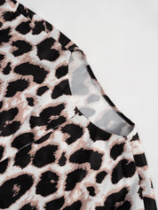 Leopard Print 3/4 Sleeve Blouse | Blouses Daverri Fashions
