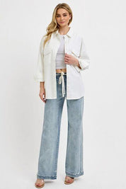 RISEN Full Size Straight Leg Jeans with Pockets Plus Size | Jeans Daverri Fashions
