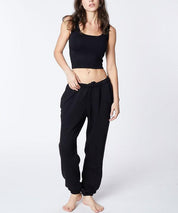 BLACK UNISEX COTTON JOGGERS | Joggers Daverri Fashions