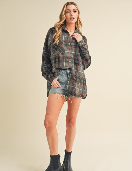 Katie Flannel Shirt | Shirts Daverri Fashions