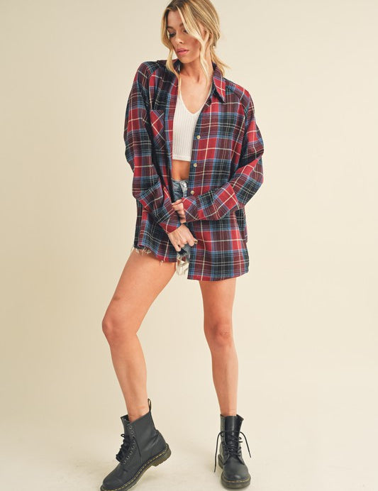 Katie Flannel Shirt | Shirts Daverri Fashions