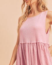 Aemi + Co Round Neck Mini Tank Dress | Tank Dresses Daverri Fashions