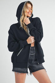 Aemi + Co Noel Zip Hoodie | Hoodies Daverri Fashions