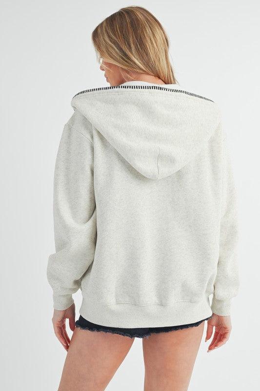 Aemi + Co Noel Zip Hoodie | Hoodies Daverri Fashions