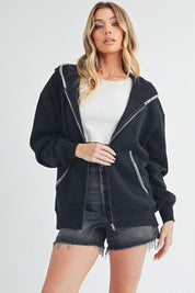 Aemi + Co Noel Zip Hoodie | Hoodies Daverri Fashions