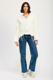 RUCHED PUFF JACKET | Jackets Daverri Fashions
