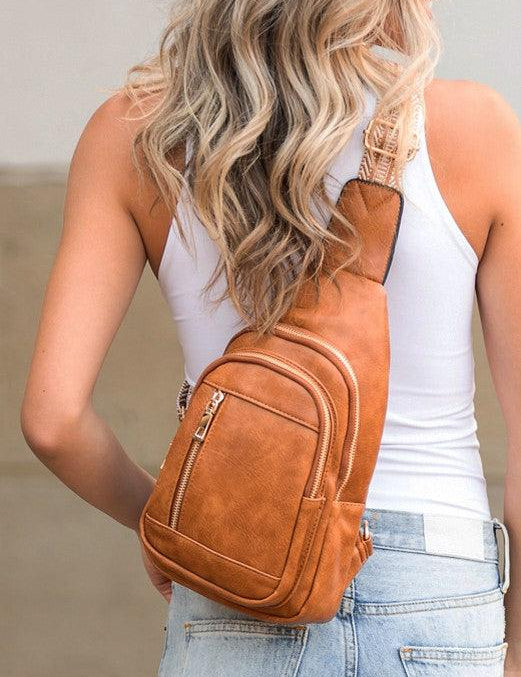 Genevive Sling Crossbody | Daverri Fashions