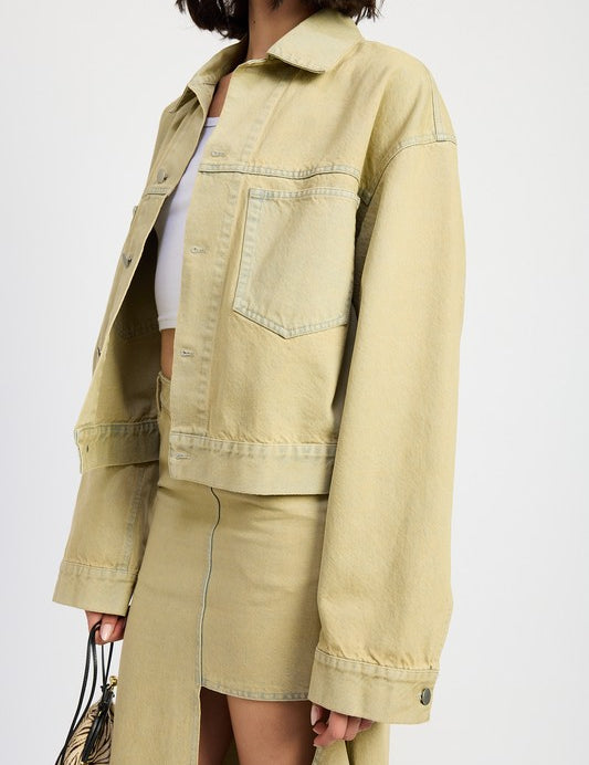 OVERSIZED DENIM JACKET | Daverri Fashions