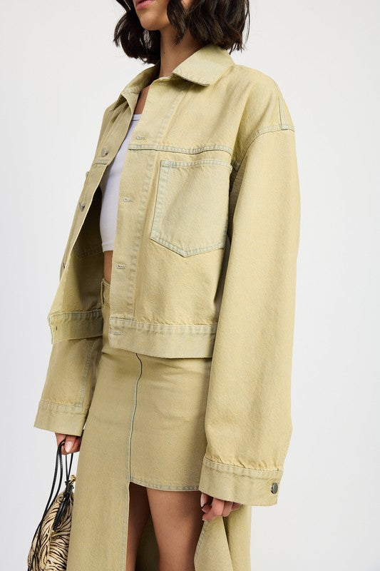 OVERSIZED DENIM JACKET | Daverri Fashions