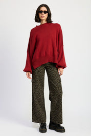 MID RISE WIDE LEG CARGO PANTS | Cargo Pants Daverri Fashions