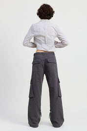 CARGO PANTS WITH POCKET DETAIL | Daverri Fashions