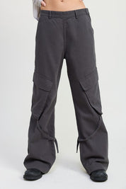 CARGO PANTS WITH POCKET DETAIL | Daverri Fashions