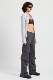 CARGO PANTS WITH POCKET DETAIL | Daverri Fashions