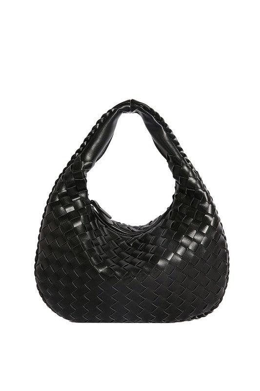 Butter Soft Vegan Leather Woven Handbag | Handbags Daverri Fashions