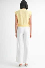 SLEEVELESS SWEATER TOP | Sweaters Daverri Fashions