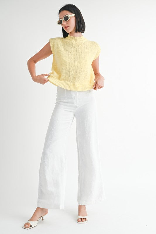 SLEEVELESS SWEATER TOP | Sweaters Daverri Fashions