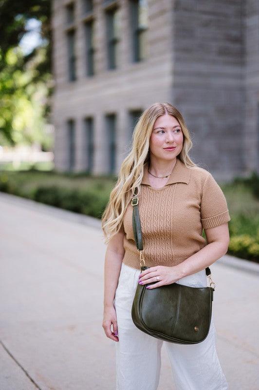 Marissa Crossbody Bag with Straps | Handbags Daverri Fashions