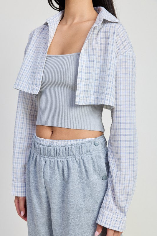 LONG SLEEVE COLLARED BUTTON UP SHIRT | Daverri Fashions