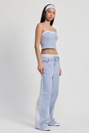 DOUBLE WAIST STRAIGHT LEG PANTS | Daverri Fashions