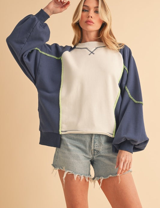 Nya Colorblock Sweatshirt | Sweatshirts Daverri Fashions