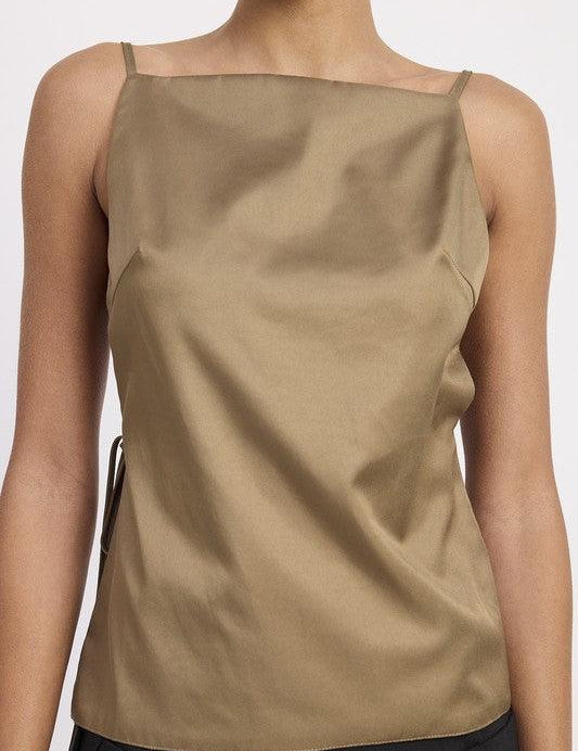 SPAGHETTI STRAP TOP WTIH OPEN BACK | Tops Daverri Fashions