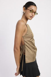 SPAGHETTI STRAP TOP WTIH OPEN BACK | Tops Daverri Fashions