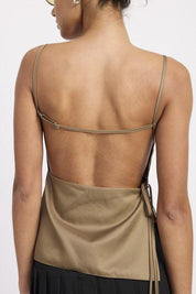 SPAGHETTI STRAP TOP WTIH OPEN BACK | Tops Daverri Fashions