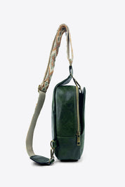 Abstract Pattern Adjustable Strap Vegan Leather Sling Bag | Cross Body Bags Daverri Fashions