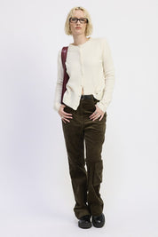 WIDE LEG CORDUROY PANT WITH POCKET DETAIL | Daverri Fashions