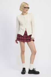 Fitted Button Up Cardigan | Cardigans Daverri Fashions