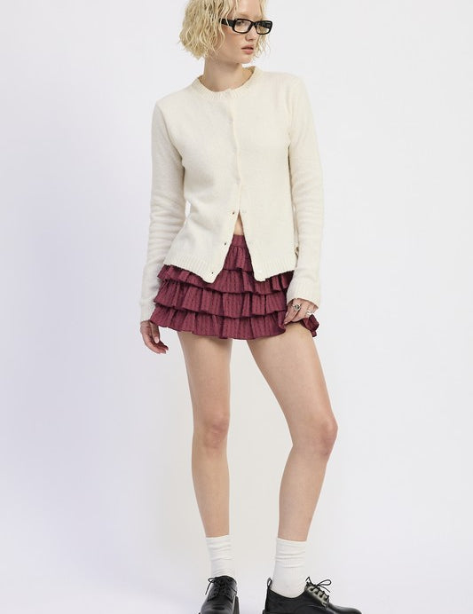 Fitted Button Up Cardigan | Cardigans Daverri Fashions