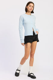 Fitted Button Up Cardigan | Cardigans Daverri Fashions