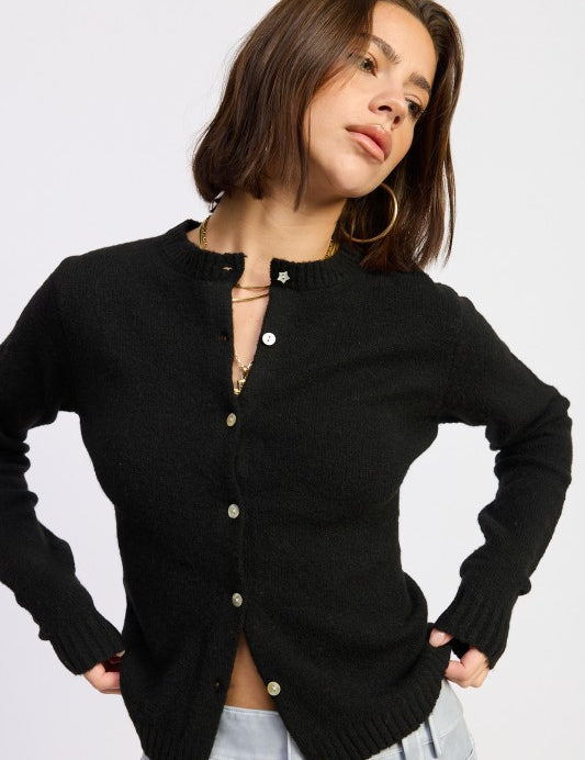 Fitted Button Up Cardigan | Cardigans Daverri Fashions
