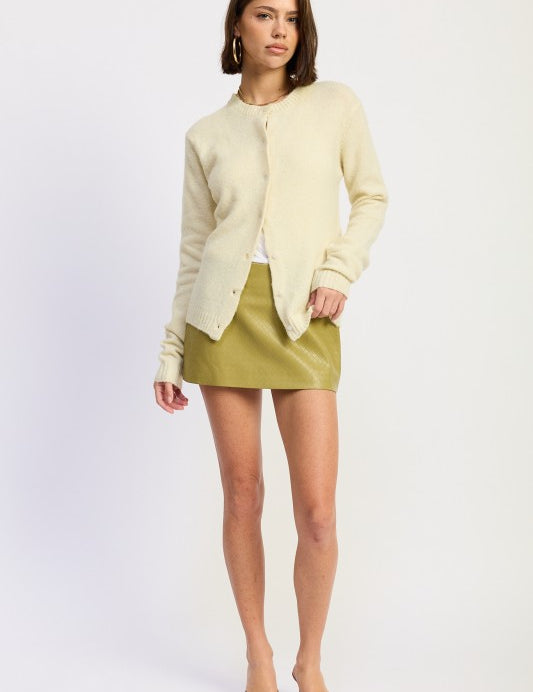 Fitted Button Up Cardigan | Cardigans Daverri Fashions