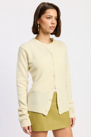Fitted Button Up Cardigan | Cardigans Daverri Fashions