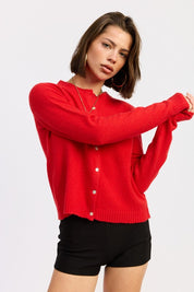 Fitted Button Up Cardigan | Cardigans Daverri Fashions