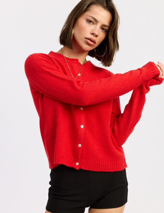 Fitted Button Up Cardigan | Cardigans Daverri Fashions