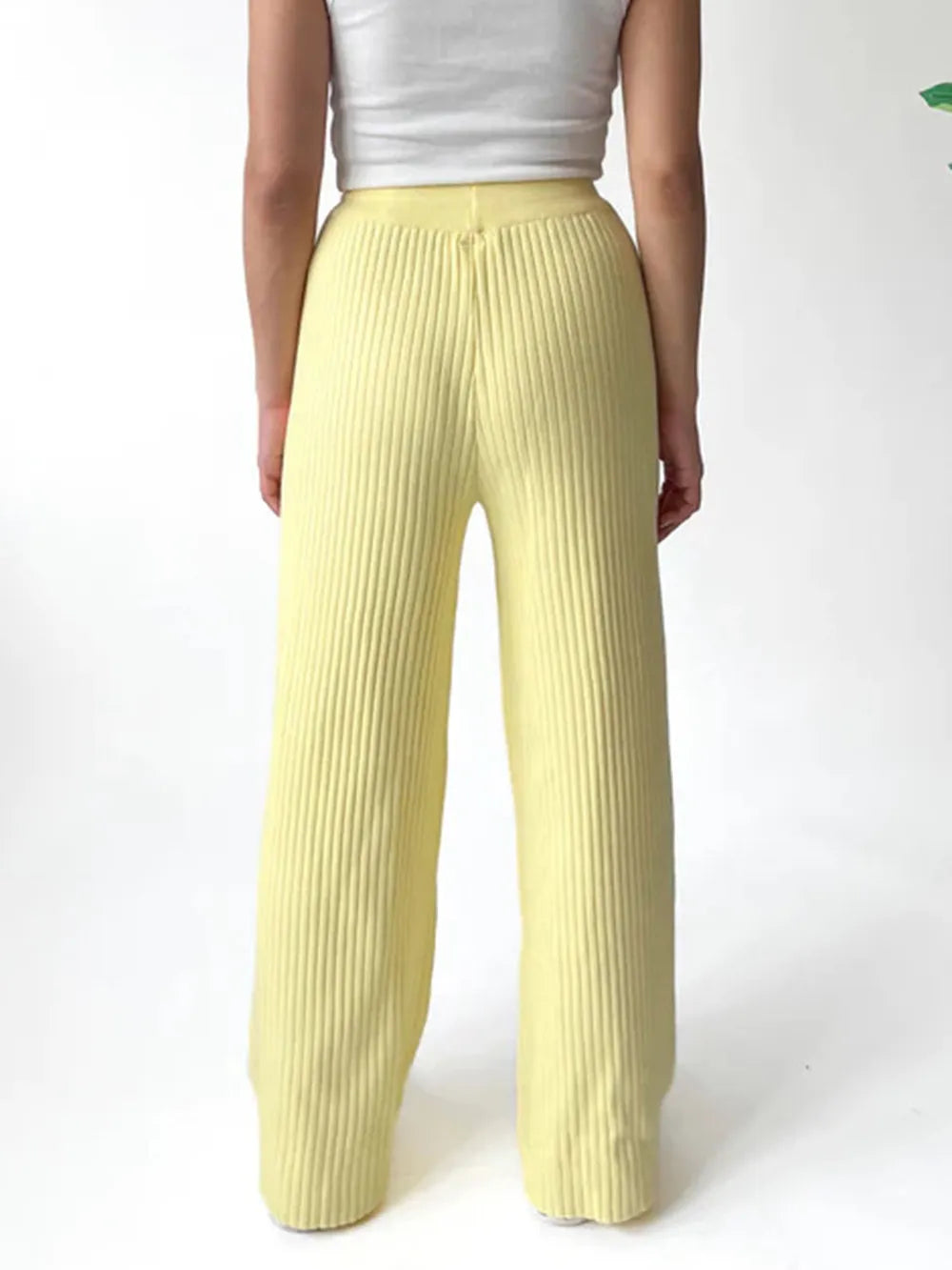Ribbed Wide Leg Sweater Pants | Bottoms Daverri Fashions
