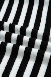 Striped Colorblock Patchwork Long Sleeve Sweater | Daverri Fashions