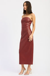 CHINTZ TEXTURED TUBE MIDI DRESS | Midi Dresses Daverri Fashions