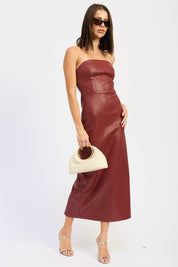 CHINTZ TEXTURED TUBE MIDI DRESS | Midi Dresses Daverri Fashions