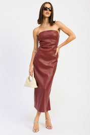 CHINTZ TEXTURED TUBE MIDI DRESS | Midi Dresses Daverri Fashions