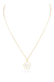MOP Flower Pendant Neckle | Necklaces Daverri Fashions