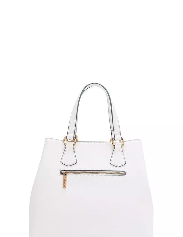 Monogram Pattern Handbag with Rhinestones Decor | Handbags Daverri Fashions