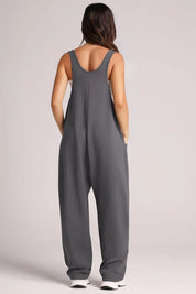 Lovelet V-Neck Wide Strap Overalls | Overalls Daverri Fashions